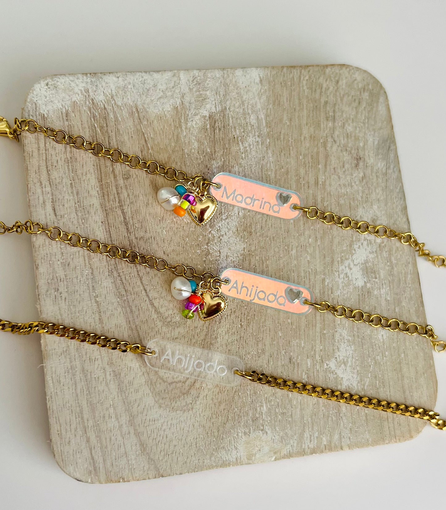 Family gold bracelet