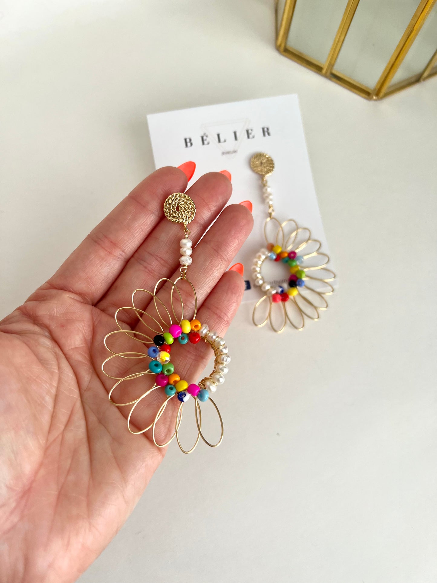 Zinnia earrings