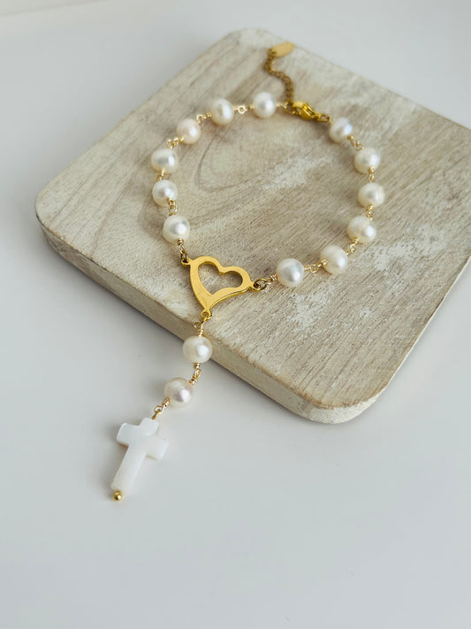 Rosary Pearls arm